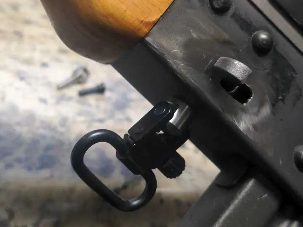 AK Triangle Folder Front Latch Pin, Sling Stud