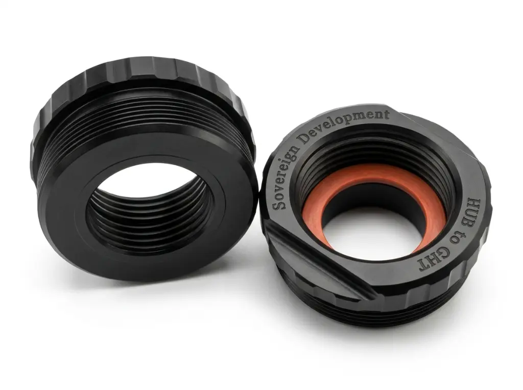 soverign_development_supressor_cleaning_garden_hose_adapter_HUB_to_GHT_pair.webp