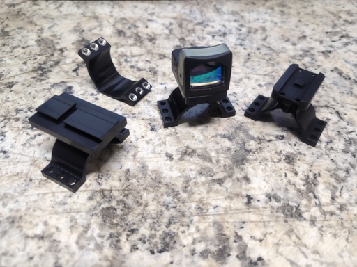 Piggyback MRD mount for 1-8X Trijicon VCOG